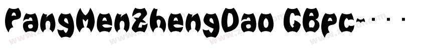 PangMenZhengDao GBpc字体转换